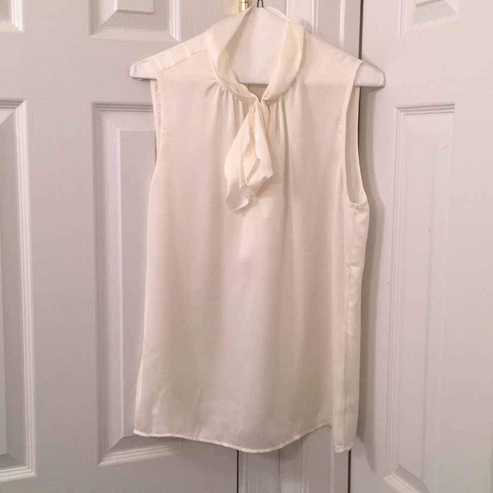 Sleeveless bowtie blouse from The Limited